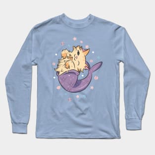 cute mermaid cat Long Sleeve T-Shirt